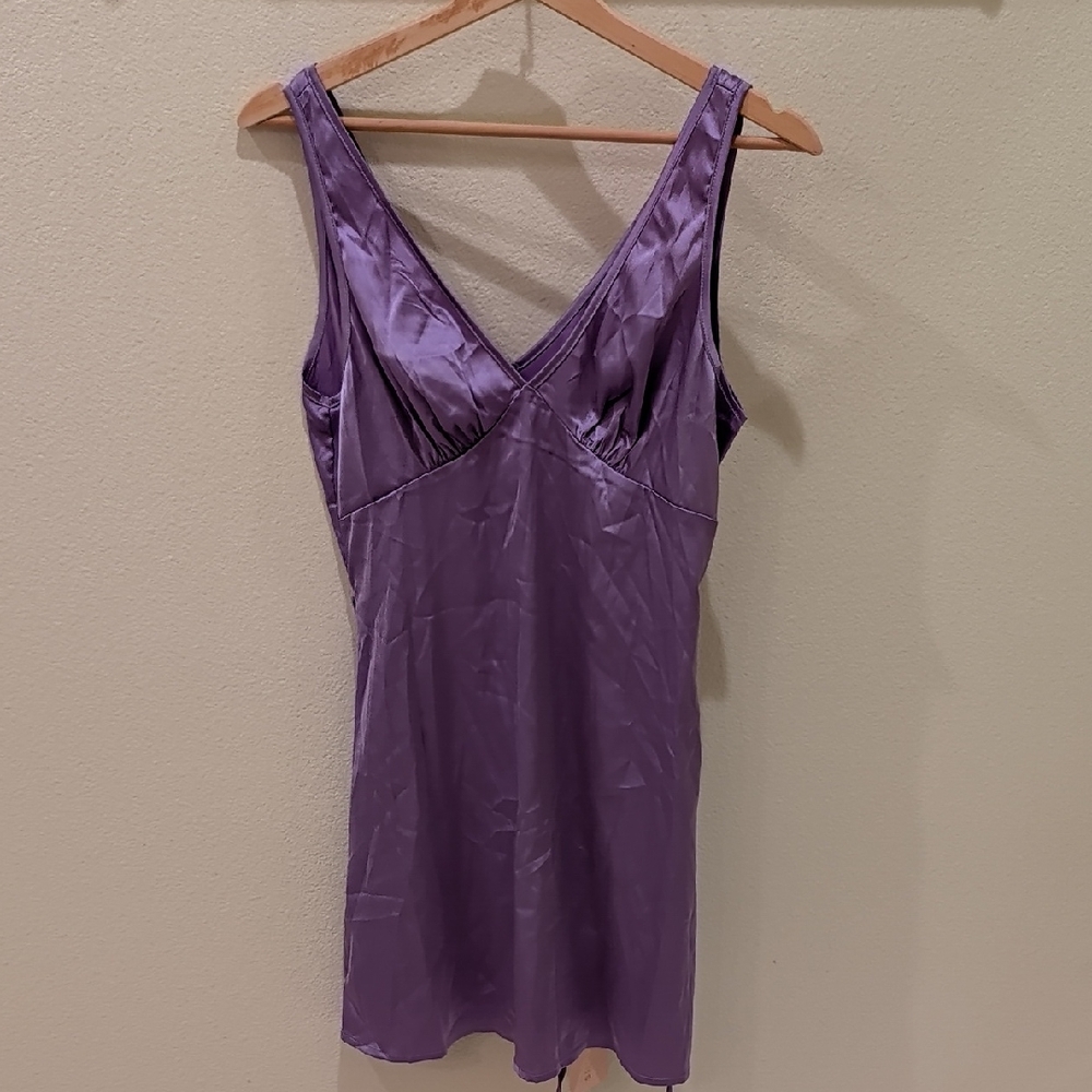 Purple Satin Nightgown